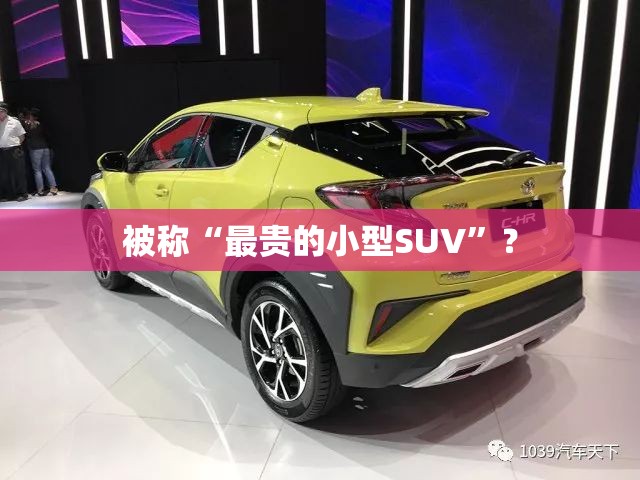 被称“最贵的小型SUV	”？