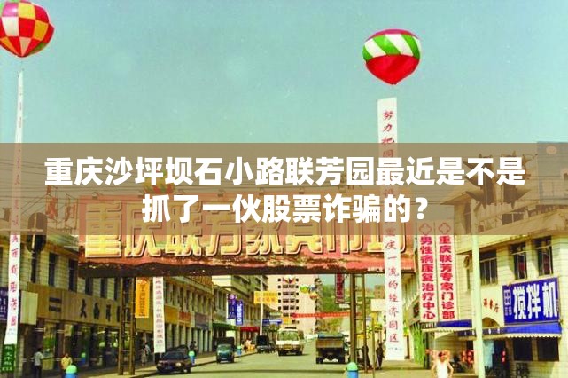 重庆沙坪坝石小路联芳园最近是不是抓了一伙股票诈骗的？