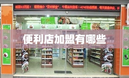 便利店加盟有哪些
