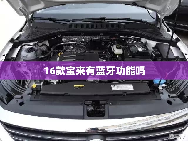 16款宝来有蓝牙功能吗