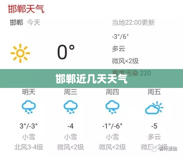 邯郸近几天天气 邯郸近几天天气