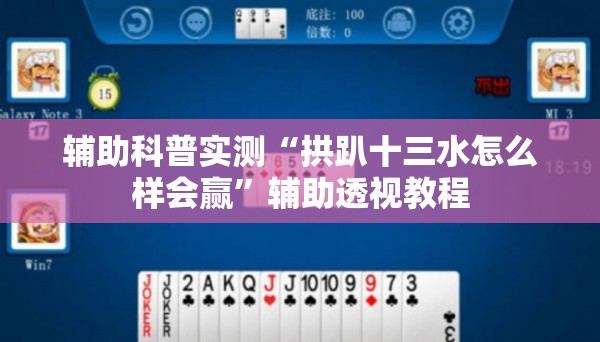 辅助科普实测“拱趴十三水怎么样会赢”辅助透视教程