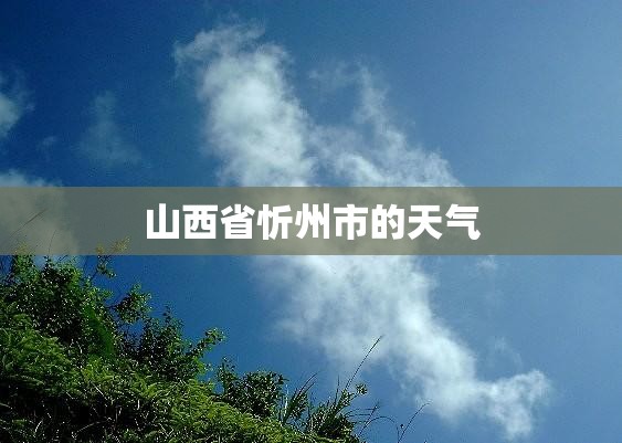 山西省忻州市的天气