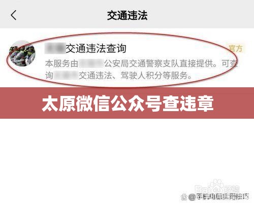 太原微信公众号查违章