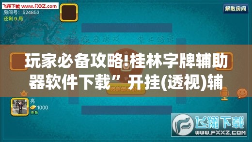 玩家必备攻略!桂林字牌辅助器软件下载”开挂(透视)辅助教程