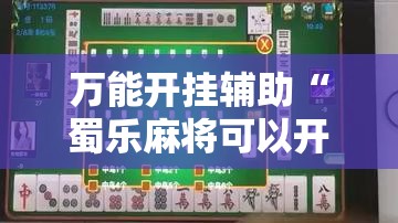 万能开挂辅助“蜀乐麻将可以开挂吗”最新辅助详细教程