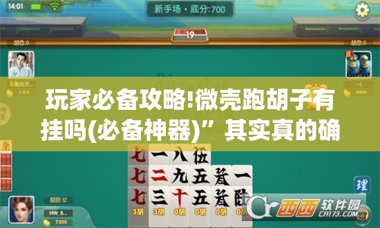 玩家必备攻略!微壳跑胡子有挂吗(必备神器)”其实真的确实有挂