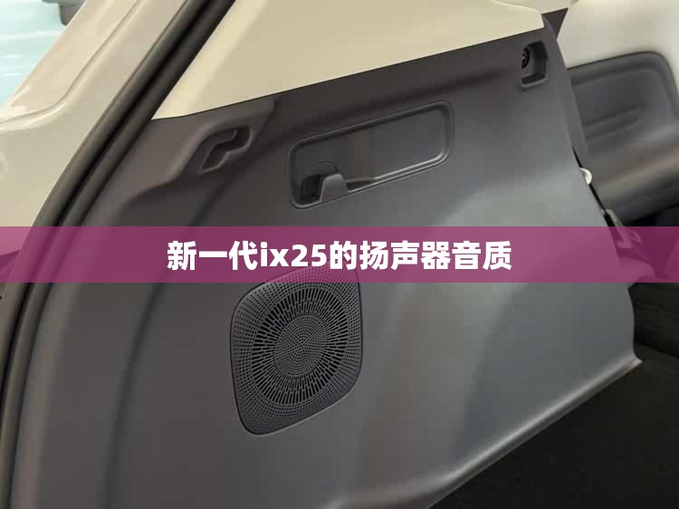 新一代ix25的扬声器音质