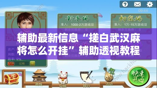 辅助最新信息“搓白武汉麻将怎么开挂”辅助透视教程