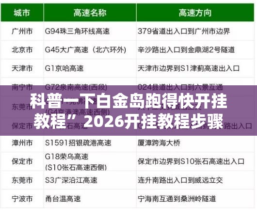 科普一下白金岛跑得快开挂教程	”2026开挂教程步骤