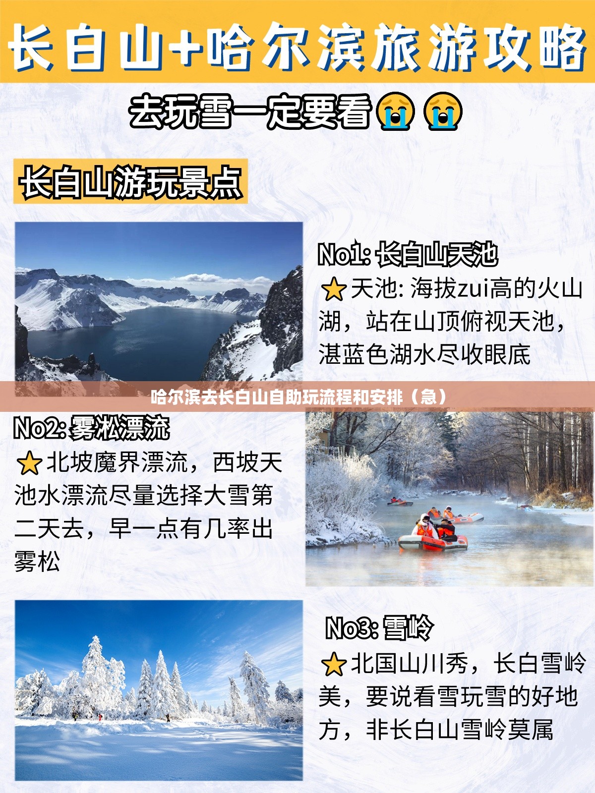 哈尔滨去长白山自助玩流程和安排(急) 哈尔滨去长白山自助玩流程和安排(急)