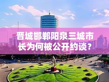 晋城邯郸阳泉三城市长为何被公开约谈？